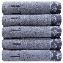 엘르 디자인타올 30수 코마사 135g, 청회색5장