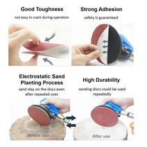 75mm inch Sandpaper 3 10PCS Sanding Disc 60-2000 Grit For Dremel Sander Machine Self Stick Abrasive, [18] Grit 1200, [01] 10pcs