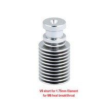3D프린터부품 E3D V6 압출기 라디에이터 방열판 프린터 용 1.75mm / 3mm 필라멘트 모든 금속 장거리/단거리, V6 short 1.75mm