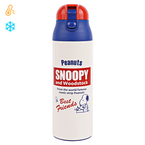 스누피 레트로라벨 스테인레스 보온보냉보틀500ml/원터치보온병