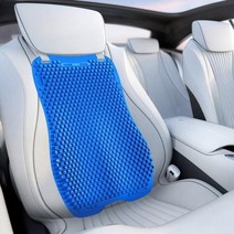 자동차 여름 통풍 쿨 시트 통기성 실리콘 카 커버 쿠션 요추 등받이 마사지 유니버설 젤, 부레 쿠션