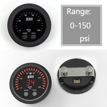 범용 52mm 자동 전자 오일 압력 게이지 초박형 18 Npt 센서 프레스 미터 빨간색 디스플레이 디지털 0150psi 자동차 부품 호환, 01 0-150 PSI, 01 0-150 PSI