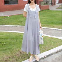 탑온탑 [탑온탑] 비죠 멜빵 점프슈트 TP2213021