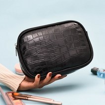 꼬리별 파우치(블랙) 화장품 여성 크랙 생활잡화