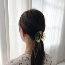 오슈 불투명 둥근 헤어 꾸안꾸 데일리 정리 집게핀