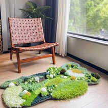 입체 플라워가든 인테리어 러그 잔디 터프팅 감성 유니크 카펫 카페트 집꾸미기 자취방 자취집