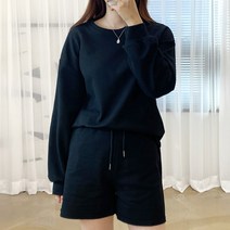 스토리원 여성 컬러풀 맨투맨 숏팬츠 트레이닝 반바지 RKWM-SET47