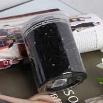 도매토피아 고무줄 머리끈 700p세트 블랙 고무밴드 유아머리끈, 1개