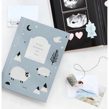 아기 포토북 태아 초음파 보관 앨범 태교 앨범 스티커 케이스 포함 국산, 베어