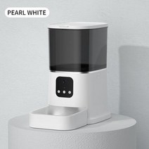 애완동물 자동급식기 카메라 피더 자동 애완 동물 스마트 음성 레코더 앱 제어 타이머 와이파이 그릇과 고양이 개밥 디스펜서, 없음, White+Button