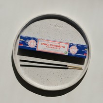 Nagchampa 나그참파 인센스 스틱 인도 명상 향 피우기 홀더 세트, nag champa