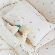 (돗투돗X마롤로뜨) 어린이집 아기 베개 낮잠 베개 유아 신생아, 프린팅유아베개_30수달콤튤립