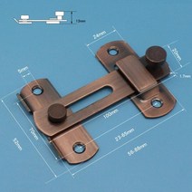 도어 래치 홈 하드웨어 가드 버클 볼트 나사 슬라이딩 창 잠금 핸들 스테인레스 스틸 안전 게이트 Hasp 도구, Door Hasps 3