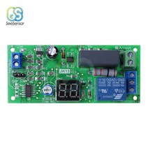 LED 디지털 지연 타이머 스위치 보드 끄기 0-99 초/분 릴레이 모듈 AC220V