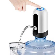 20리터 생수통 자동 급수기 디스펜서 USB 충전 펌프 캠핑용 소풍, 하얀색