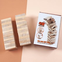 [우수제품] 우블나무쌓기 젠가 게임 커플 보드 균형 블록쌓기 블록빼기 블럭빼기 나무블록, 상세페이지 참조