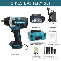 임팩렌치 dtw700 전기 임팩트 렌치 1800n.m 토크 12인치 카몰리 무선 전동 공구 makita 18v 배터리와 호환 가능, 우리를, dtw700 럭셔리 세트