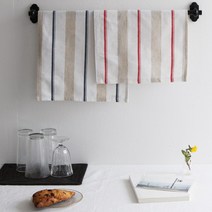 코지코튼 퓨어린넨 테이블매트 키친크로스 린넨행주, S(40x30cm), 블루