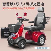 노인전동차 노인 장애인 어르신 전동차 전동스쿠터, 48V, 시트 20AH 리튬배터리 이중 분리형충전
