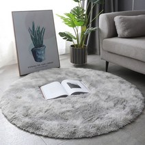 리진 샤기 투톤 원형 러그 (160cm)