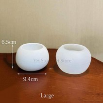 자동수평몰탈 수평몰탈 시멘트 콘트 꽃 모양의 캔들 홀더 금형 라운드 티 라이트 실리콘 시멘트 촛대, 07 육군 녹색