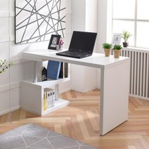 세련된 ㄹ선반 재택근무용 홈오피스 선반책상 거실, 엘다