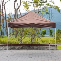 프리미엄 캐노피 천막 3X3 스틸 골조+지붕 그늘막 야외 꾸미기 행사 이동식 옥상 몽골텐트 용 포차, 32mm스틸 3X3_화이트