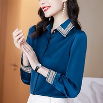 광자매 블라우스 카라 포인트 심플 셔츠 상의 하객룩