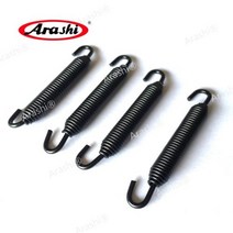 Arashi 1 Set Exhaust Spring 머플러 배기 키트 ATV Springs For HONDA CBR600RR CBR1000RR SUZUKI GXSR600 750 10, [02] 4 Pieces 55mm Black, 4 Pieces 55mm Black