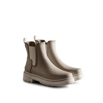 [정품] 헌터(HUNTER) (HUNTER) 헌터 리파인드 첼시 스티치 레인부츠 - 스키밍스톤/셰이디드화이트 WFS2100RMASKW