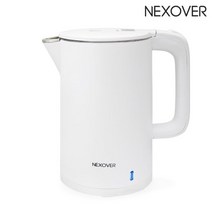 넥소버 이중단열 스텐레스 커피포트 전기주전자 2L NDK-2500W, 단품
