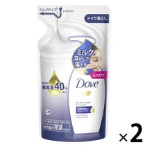 lohaco - 다브 dove 모이스처 클렌징 밀크 메이크업 떨어뜨 리다이빙 용 180ml 2개 유니레버