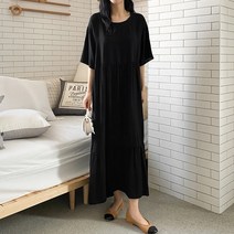 아주르 셔링 가벼운 빅사이즈 원피스 임부복 G841