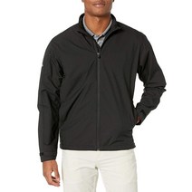 Callaway 남성용 긴소매 옵티 리펠 풀지퍼 바람막이 재킷 블랙 L, 4X-Large
