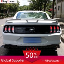 스포일러 포드 머스탱 2015-2018 ABS 플라스틱 후면 윙 지붕 후면 상자 장식 스포일러 GT350 스포일, 01 Unpainted Primer