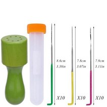 Fenrry3 가지 유형의 바늘 펠팅 키트 양모 펠트 세트 컬러풀한 도구 DIY 공예 초보자용 30 개, Type 6