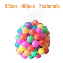 볼 풀용 부드러운 PE 피트 친환경 바다 파도 아기 놀이펜 텐트 어린이 장난감 100 개/로트 5.5cm/7cm, [02] 100pcs 5.5cm Candy