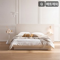 삼익가구 리움 LED 조명 호텔식 와이드 침대7존 독립 매트리스-퀸, 아이보리(우형)