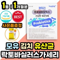 김치 모유 유래 유산균17 프리바이오틱스 비피더스균 락토바실러스 가세리 루테리 플란타룸 람노서스 엘지지 LGG 람노스 RGG 엘쥐쥐 지용성 수용성 비타민 함유 장내유익균 비피더스