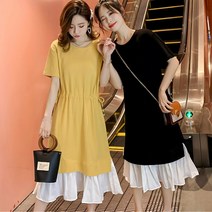 하늘하늘 귀여운 반팔 원피스 여름 여행 휴가 바캉스 꾸안꾸 코디