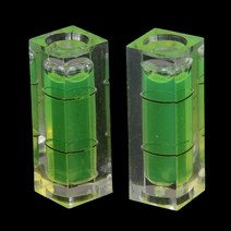 레이저수평기 2pcs 10*10*29mm 스퀘어 스피릿 레벨 버블 마그네틱 스트라이프/1 학위 마크 표면 측정 도구, 1pc_One Size, 01 2pcs, 상세 설명 참조1