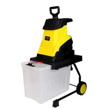 잔가지파쇄기 나무 파쇄기 전기 소형 목재 농업용, 2500W 분쇄기 20m 코드 수집 상자