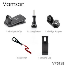 고스트xl마운트 여기현상소 Vamson for Go Pro 11 10 9 8 360 학위 회전 GoPro 영웅 7 6 5 이순신 4K SJCAM SJ4000 VP512, 03-VP512B