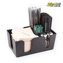 셀프바케디 냅킨보관함 빨대보관함 바캐디, 1개