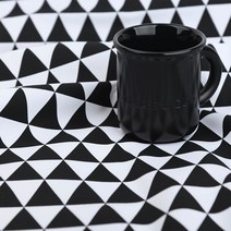 순면 옥스포드 원단 1yard 기준 흑백도형 시리즈, 삼각형