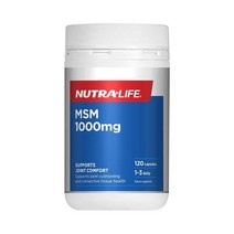 [뉴트라라이프] 천연 식이유황 MSM (관절건강) 1000mg 120캡슐 3병, 1개, 상세설명참조