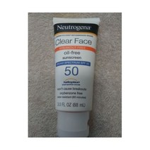 선크림 여드름성 피부를 위한 클리어 페이스 리퀴드 로션 선크림 넓은 스펙트럼 SPF 50