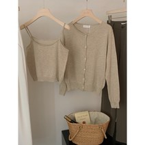 Banhany 실랑 봄 나시 가디건 세트 8color 23030903