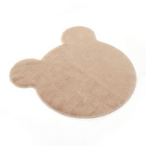 [홈트리]헬로베어 장모 러그(80cm) (브라운)