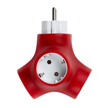 파워존 테트라포드 디자인 멀티탭 3구 오리지널 레드, 단품, 단품